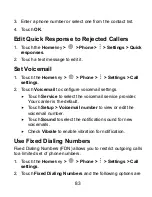 Preview for 83 page of Zte Z852 User Manual