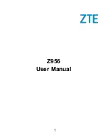 Zte Z956 User Manual preview