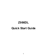 Zte Z986DL Quick Start Manual предпросмотр