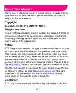 Preview for 2 page of Zte Zinger Z667T User Manual And Safety Information