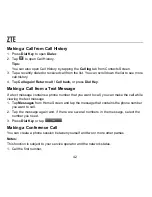 Preview for 42 page of Zte ZTE-RACER User Manual