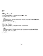 Preview for 50 page of Zte ZTE-RACER User Manual