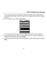 Preview for 61 page of Zte ZTE-RACER User Manual