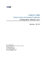 Preview for 1 page of Zte ZXA10 C300 Configuration Manual