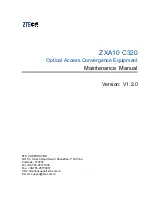 Zte ZXA10 C320 Maintenance Manual preview