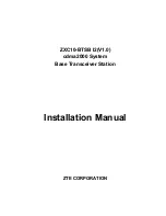 Preview for 1 page of Zte ZXC10-BTSB I2 Installation Manual