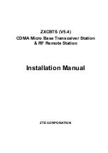 Предварительный просмотр 1 страницы Zte ZXCBTS M190T Installation Manual