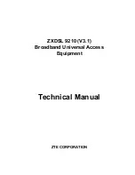 Zte ZXDSL 9210 (V3.1) Technical Manual preview