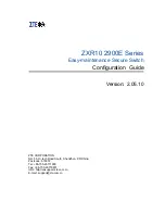 Zte ZXR10 2910E-PS Configuration Manual preview