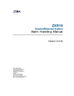 Zte ZXR10 3800-8 Handling Manual preview