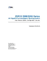 Предварительный просмотр 1 страницы Zte ZXR10 5200 series User Manual