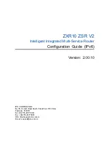 Zte ZXR10 ZSR Configuration Manual preview