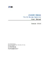 Preview for 1 page of Zte ZXSDR R8964 User Manual