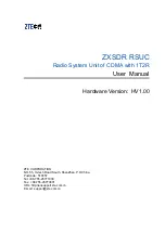 Zte ZXSDR RSUC User Manual preview