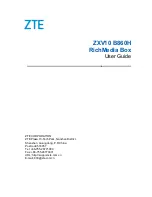 Zte ZXV10 B860H User Manual preview