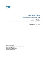 Zte ZXV10 ET301 User Manual предпросмотр