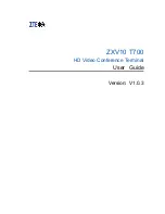 Preview for 1 page of Zte ZXV10 T700 User Manual