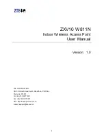 Zte ZXV10 W811N User Manual preview