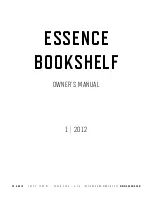 Предварительный просмотр 1 страницы Zu Audio Essence Bookshelf Owner'S Manual