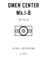 Zu Audio OMEN CENTER Mk.I-B User Manual preview