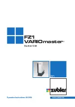 Zubler VARIOmaster FZ1 Operation Instructions Manual preview