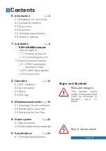 Preview for 2 page of Zubler VARIOmaster FZ1 Operation Instructions Manual