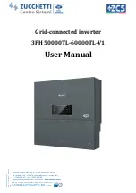 Preview for 2 page of ZUCCHETTI 3PH 50000TL-V1 User Manual