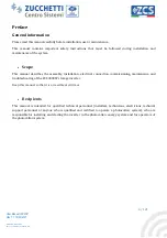 Preview for 6 page of ZUCCHETTI AZZURRO 3000SP User Manual