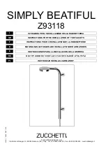 ZUCCHETTI SIMPLY BEATIFUL Z93118 Instruction For The Installation preview