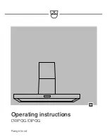 Preview for 1 page of ZUG DIPQG Operating Instructions Manual