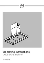 Preview for 1 page of ZUG DIQS 10 Operating Instructions Manual