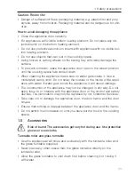 Preview for 11 page of ZUG Miwell MWHSL60 Operating Instructions Manual