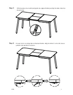 Предварительный просмотр 6 страницы Zuiver Glimps table Assembly Instruction Manual