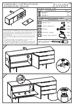 Zuiver SIDEBOARD TRAVIS Assembly Instructions предпросмотр