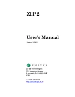 Предварительный просмотр 1 страницы Zultys ZIP2 User Manual