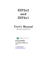 Preview for 1 page of Zultys ZIP2x1 User Manual