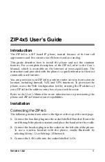 Preview for 1 page of Zultys ZIP4x5 User Manual