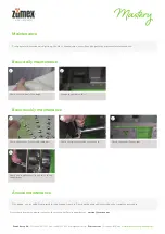 Preview for 7 page of ZUMEX Mastery Dismantling, Cleaning And Maintenance Manual