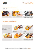 Preview for 3 page of ZUMEX Versatile Pro Cleaning Instructions