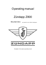 Zundapp Z800 Operating Manual preview