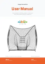 Zupapa Baseball Net User Manual preview