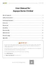 Preview for 2 page of Zupapa Dome Climber User Manual