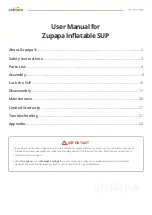 Preview for 2 page of Zupapa Inflatable SUP User Manual