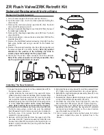 Preview for 5 page of ZURN AquaSense AV ZR Series Installation, Operation, Maintenance And Parts Manual