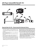 Preview for 6 page of ZURN AquaSense AV ZR Series Installation, Operation, Maintenance And Parts Manual