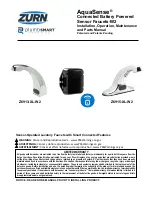 Preview for 1 page of ZURN AquaSense Z6913-XL-W2 Installation, Operation, Maintenance And Parts Manual