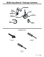 Preview for 3 page of ZURN AquaSense Z6933 Installation, Operation, Maintenance And Parts Manual