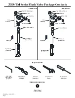 Preview for 2 page of ZURN AquaSense ZER-TM Series Installation, Operation, Maintenance And Parts Manual