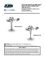 ZURN AquaSense ZER-W2 Series Installation, Operation, Maintenance And Parts Manual preview