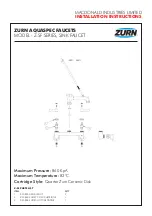 ZURN Aquaspec Z-SF Series Installation Instructions preview